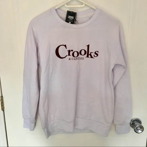 Crooks & Castles Sweaters - Crooks & Castles White Crewneck Sweater